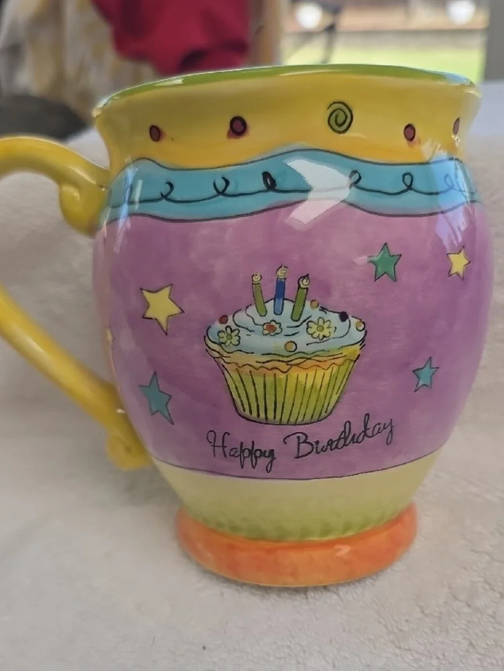 Certified International Happy Birthday Cup and Plate Set